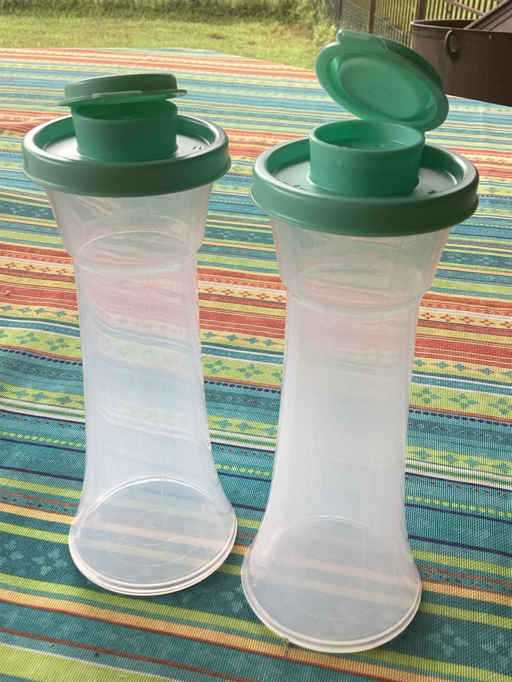 Tupperware Salt and Pepper Shakers - one set in Mint Ice Cream